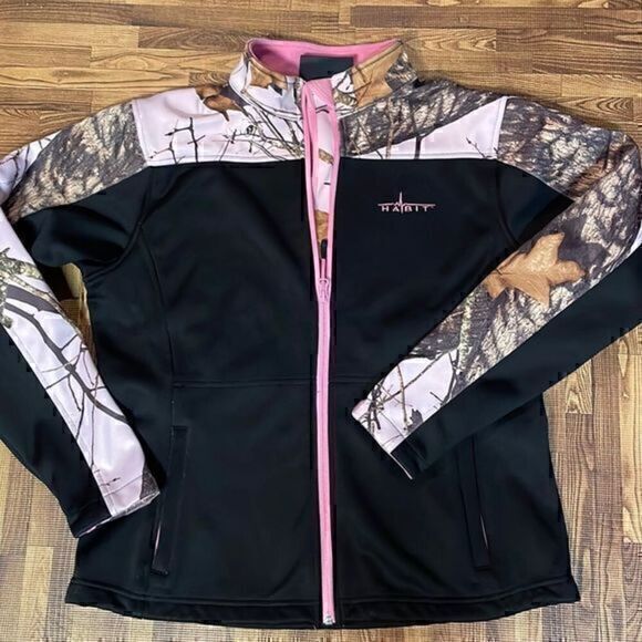 Habit Jackets & Blazers - Habit woman soft shell  jacket camouflage Black/pink size S